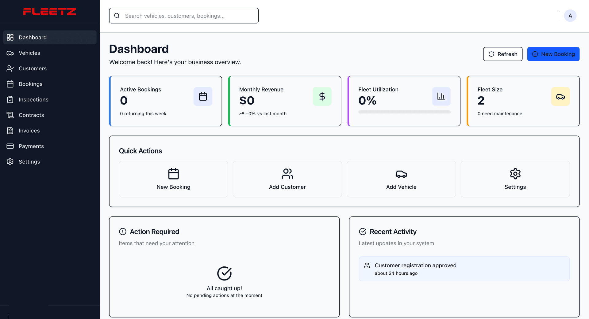 Fleetz Dashboard